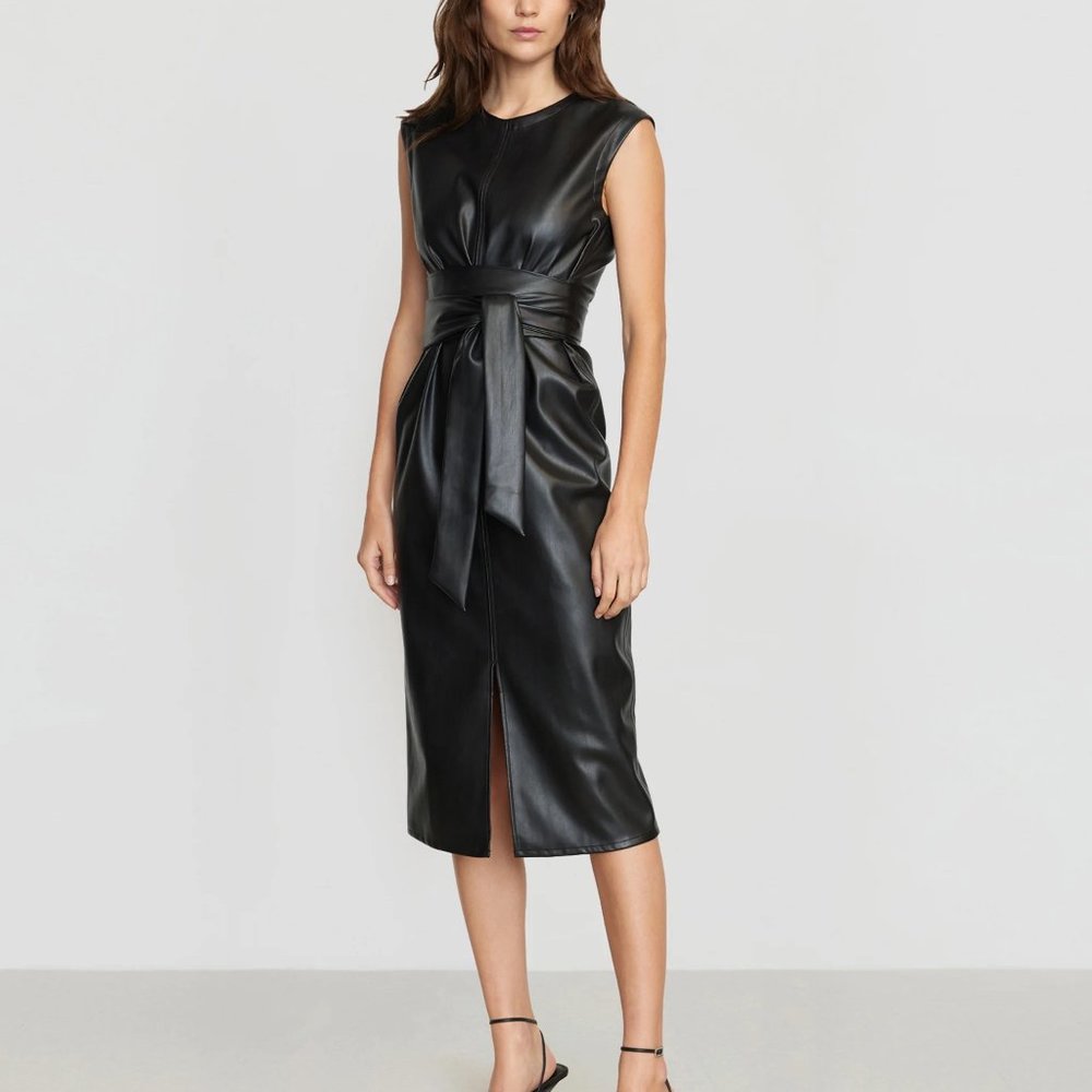 Modern Citizen faux leather black dress
